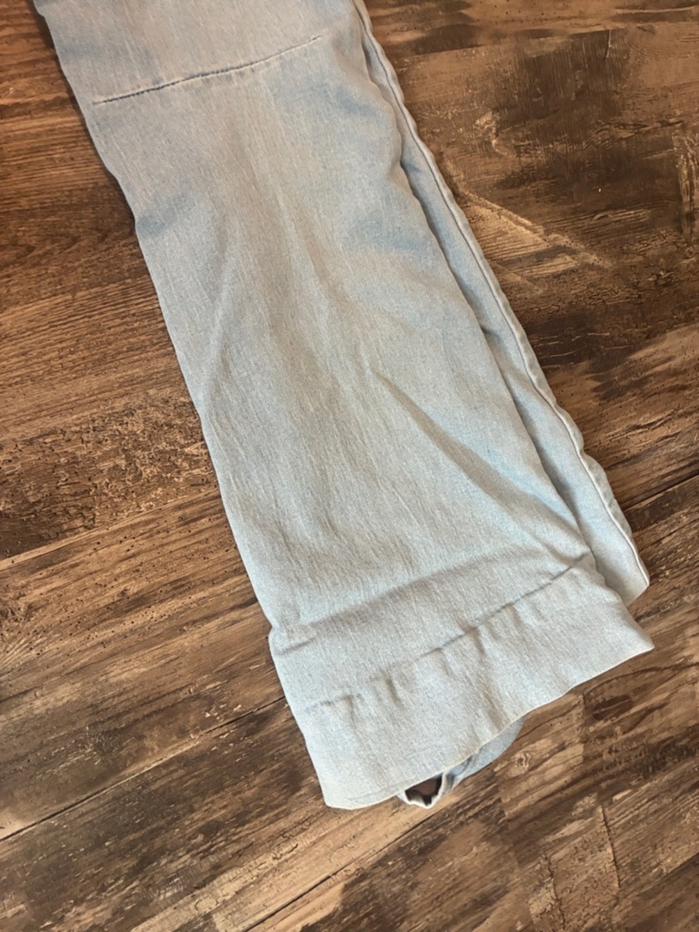 Newbury Kustom Light Blue Flare Jeans - Picture 6 of 8